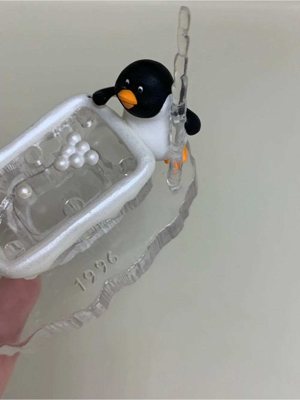 Hallmark 1996 Frosty Friends Eskimo & Penguin Polar Pool Ornament #17